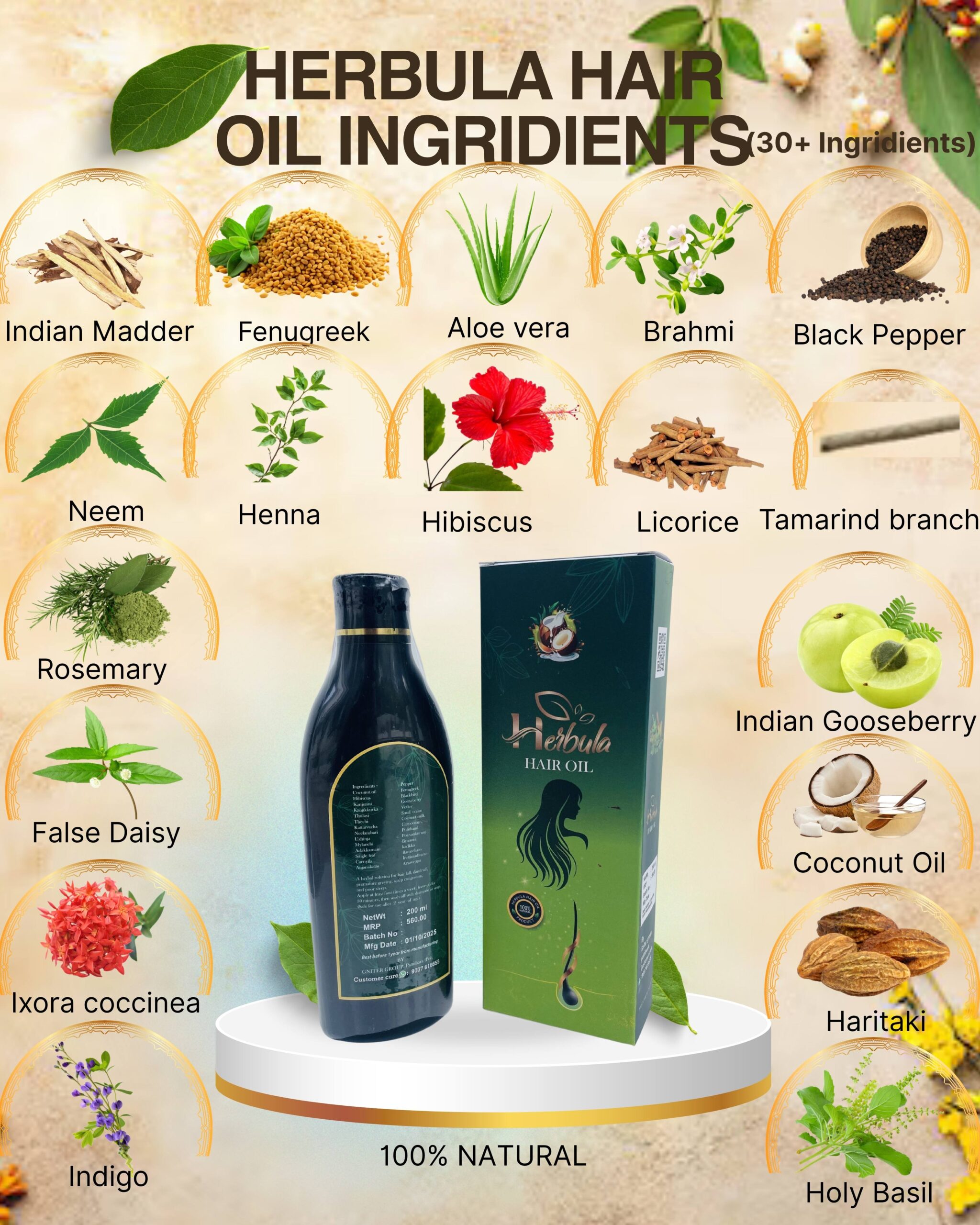 herbula hair oil 200ml herbula hair oil 200ml